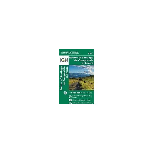 Les Chemins De Saint-Jacques De Compostelle 1:1 000 000