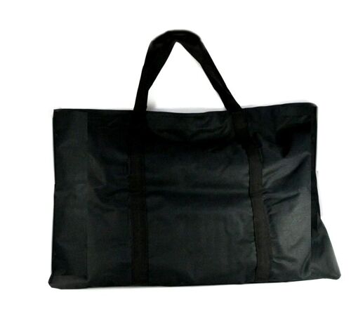 Grand Sac A Carton Dessin Plans Architecte Noir Tissu  Nylon  Solide 80 X 65 Cm Format Raisin  Ouverture A Plat Complete Sacoche Noire Legere Bagage Artiste Peintre Tableaux Aquarelle Dessins Large 