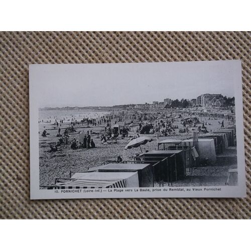 Pornichet - La Plage Vers La Baule, Prise Du Remblai Au Vieux Pornichet