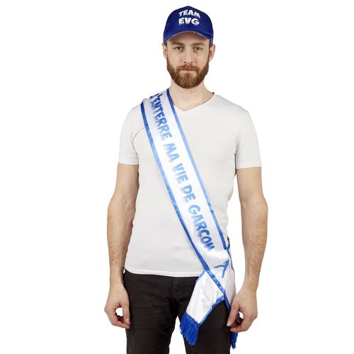 Echarpe Bleue J'enterre Ma Vie De Garçon