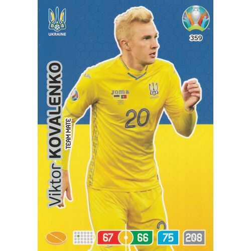 N° 359 - Carte Panini Foot Adrenalyn Xl - Uefa Euro 2020 - Viktor Kovalenko - Ukraine