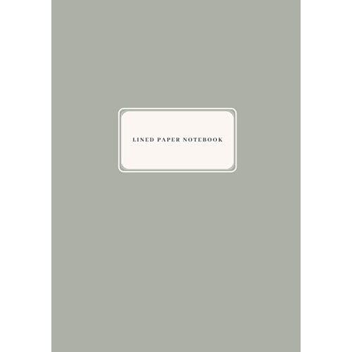 Lined Paper Notebook: Sage Green Notebook A4 Lined