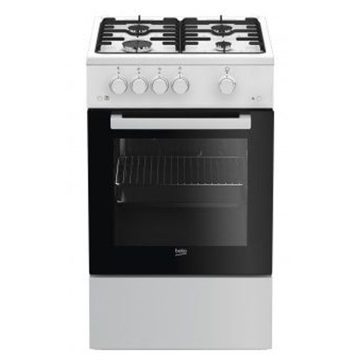 Beko FSG52020FW four et cuisinière Gaz Noir, Blanc