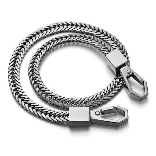 Porte-Clés Long En Métal,Ceinture Portefeuille Rock Punk Pantalon Pantalon Hipster Jean Porte-Clés Clip Anti-Perte Porte-Clés Bijoux Pour Hommes 41cm - Type Silver