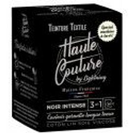 Teinture textile noir intense colorant + sel + fixateur HAUTE COUTURE LIGHTNING