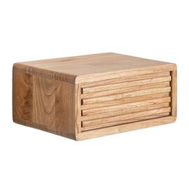 Pack de 2 tables de chevet flottantes 45x30 cm en bois Deleyna Marron Bois Naturel