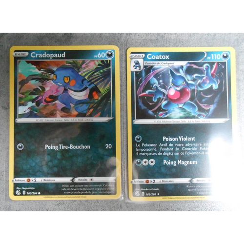 Cradopaud 165/264 + Coatox 166/264 - Eb8 - Poing De Fusion - Vf