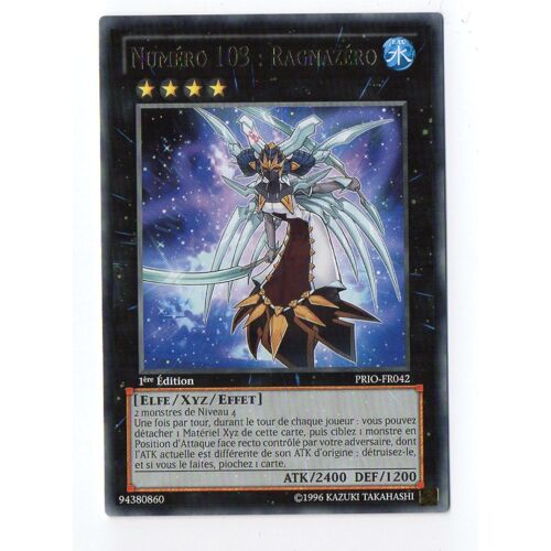 Carte Yu-Gi-Oh Prio-Fr042 Numéro 103 : Ragnazéro Neuf Fr
