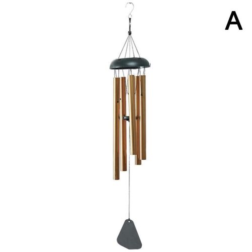Carillons Éoliens 6 Tubes, Cloches De Chapelle, Carillons Muraux De Porte, Décoration De Jardin D'Extérieur, Ornement De Maison C0l7