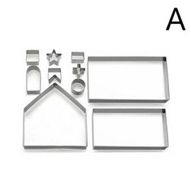 Moule De Scénario De Noël En Acier, Maison En Pain D'épices 3d, Ensemble D'outils, Emporte-Pièces Pour Fondant, Biscuits, H8i5