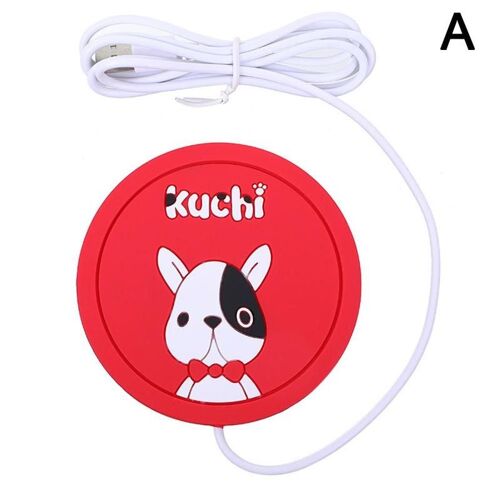 Dessin Animé Chiot Silicone Chauffage Coaster Motif Animal Tapis De Thé Usb Coaster Silicone Bureau D'Isolation Portable Décoration Moi G1p1