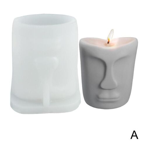 Moule En Silicone Pour Bougie Faciale Simple, Bougie D'Aromathérapie, Sculpture En Diatomite, Argile, Fabrication De Moule Diffuseur Y2h0