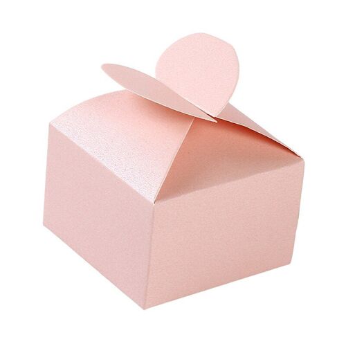 Boîte à bonbons créative en forme de coeur de perle Continental 50 pièces/paquet, fournitures de fête d'anniversaire de mariage