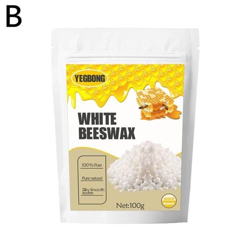 Bougies En Cire D'abeille Naturelle, 100g, Fournitures De Fabrication De Cire D'abeille Jaune Et Blanche, Matériel De Bricolage