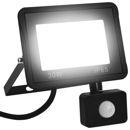 vidaXL Projecteur à LED avec capteur 30 W Blanc froid