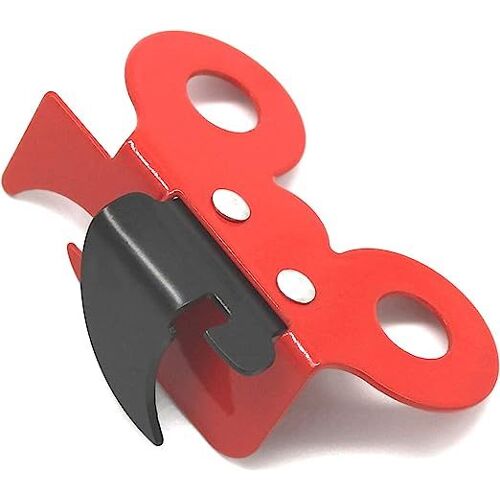 Ouvre-Boîte Manuel, Ouvre-Boîte Presto, Ouvre-Boîte 2 En 1 Ouvre-Boîtes Manuel, Ouvre-Boîtes Papillon, Acier Inoxydable, Rouge, 7,3 X 4,5 X 2,5 Cm