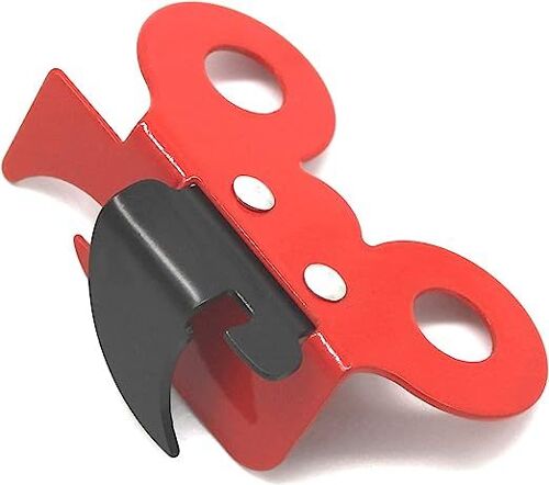 Ouvre-Boîte Manuel, Ouvre-Boîte Presto, Ouvre-Boîte 2 En 1 Ouvre-Boîtes Manuel, Ouvre-Boîtes Papillon, Acier Inoxydable, Rouge, 7,3 X 4,5 X 2,5 Cm