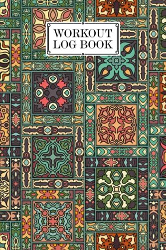 Workout Log Book: 121 Pages, Size 6" X 9" | Gym, Fitness And Training Diary | With Mandalas Design By Hans-Peter Lemke