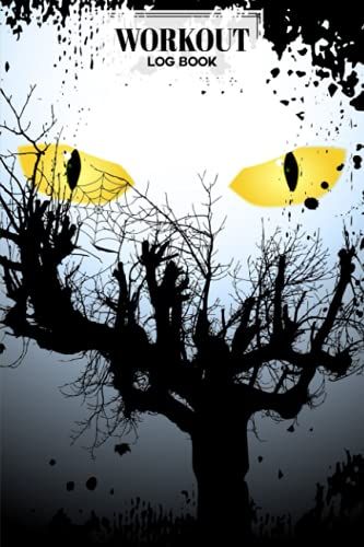 Workout Log Book: Gym, Fitness And Training Diary - Set Goals, Track Workouts And Record Progress, 121 Pages, Size 6" X 9" Halloween Cat Cover Design By Irma Reimann