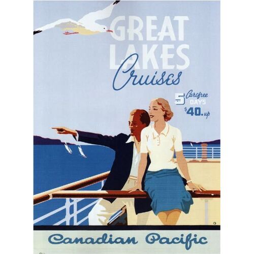 Affiche Canadian Pacific Great Lakes 