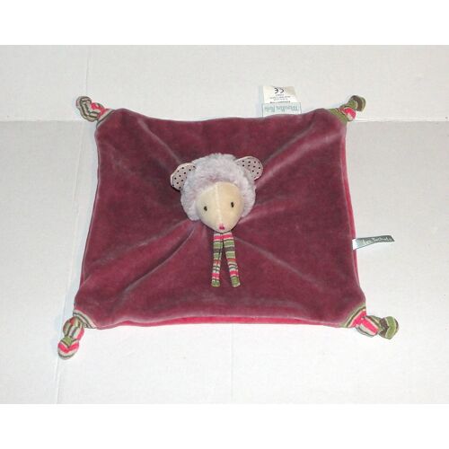 Doudou Mouton Agneau Moulin Roty Mouchoir Mauve Les Pachats