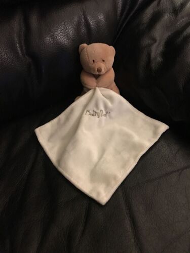 Doudou Ours Marron 10cm Mouchoir Blanc Baby Nat'