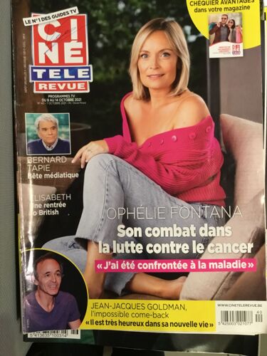 Cinetelerevue Belge 40 Jean-Jacques Goldman Bernard Tapie Britney Spears Leila Bekhti Deva Cassel Arnaud Tsamere Zazie 