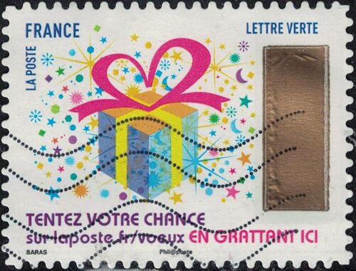 France 2017 Oblitéré Used Timbre À Gratter N° 1 Cadeau Y&t 1490