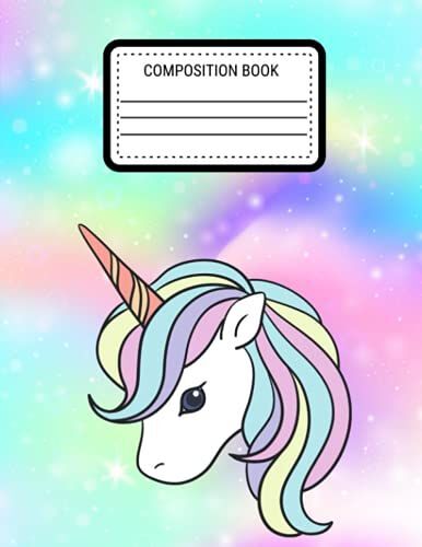 Primary Composition Notebook Grades K-2: Unicorn Primary Composition Notebook For Girls With Picture Space| Top Half Blank| Handwriting Practice ... Pages| 8.5 X 11 (Early Childhood Development)