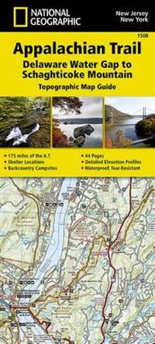 Appalachian Trail: New Jersey And New York Map [Delaware Water Gap To Schaghticoke Mountain]