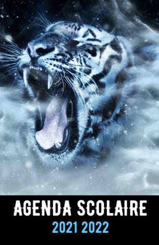 Agenda Scolaire 2021 2022: Joli Planificateur Journalier 1 Jour Par Page | Organiseur Scolaire 11 Mois (Septembre 2021 / Juillet 2022) Pour Étudiants Collège, Lycée | A5 | Thème : Tigre