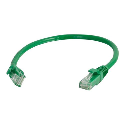 C2G Cat6 Booted Unshielded (UTP) Network Patch Cable - Cordon de raccordement - RJ-45 (M) pour RJ-45 (M) - 1 m - UTP - CAT 6 - moulé, sans crochet, bloqué - vert