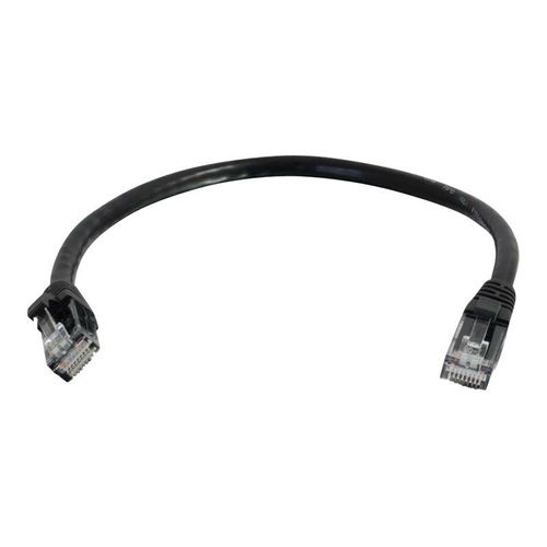 C2G Cat6 Booted Unshielded (UTP) Network Patch Cable - Cordon de raccordement - RJ-45 (M) pour RJ-45 (M) - 1.5 m - UTP - CAT 6 - moulé, sans crochet, bloqué - noir