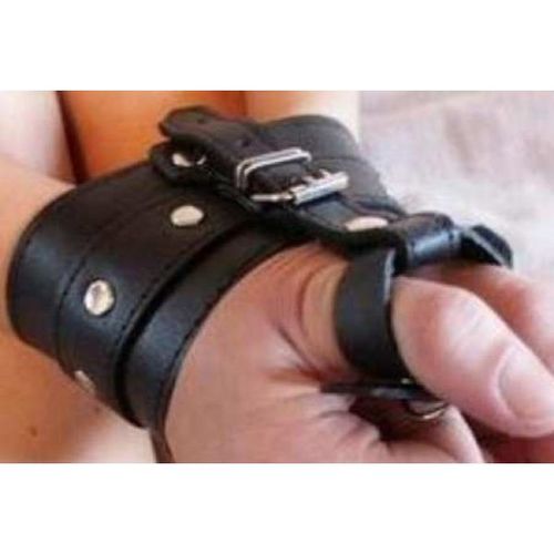 Menottes Contrainte En Cuir Poignets - Pouces
