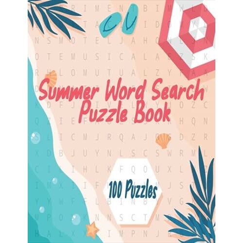 Summer Word Search Puzzle Book: 100 Large Print Word Search Puzzles Adults