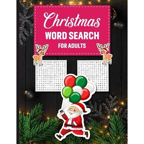 Christmas Word Search Book: Large Print Games...Holiday Fun Christmas Cookies Cover - Word Search Adult Large Print