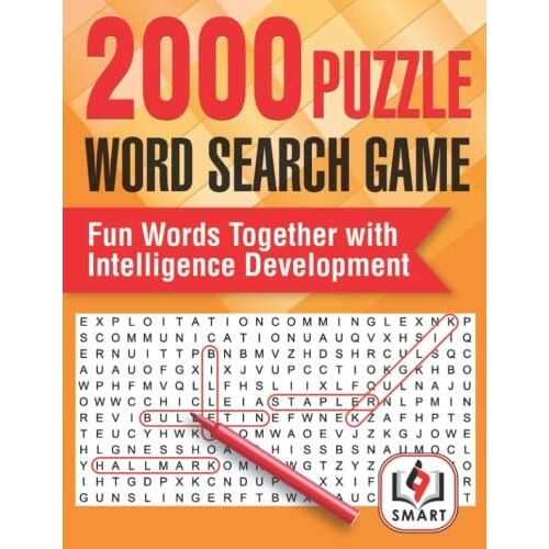 2000 Puzzle Word Search Game: Fun Words Together With Intelligence Development