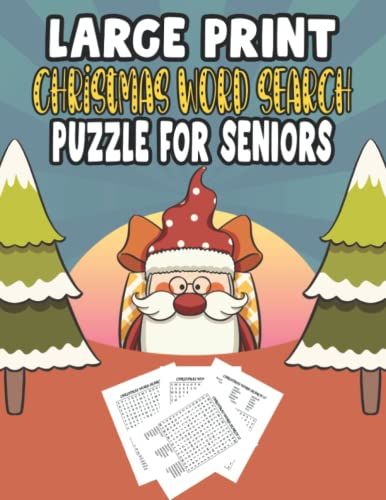 Christmas Word Search Puzzle Book For Seniors Large Print: Fun, Relaxing, Stress Relieving, Brain-Stimulating 100 Puzzles Activities Christmas Word ... Puzzle Book For Seniors Xmas Holiday Gift