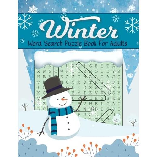 Winter Word Search Puzzle Book For Adults: Large Print Winter Word Search Puzzles For Adults. Christmas Word Search Large Print. Beautiful Winter Themed Word Search Puzzles For Adults.