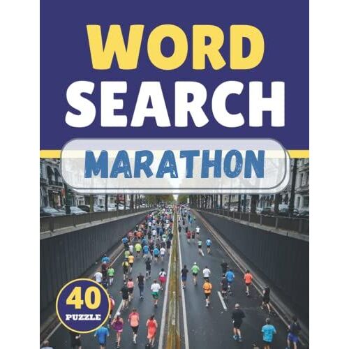 Marathon Word Search: Themed Activity Puzzle Book|Large Print Challenging Activity Book Puzzles For Adults Men ,Women And Seniors & Teens With Soulitions .