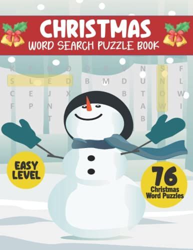 Christmas Word Search Activity Book: Large Print Word Search Puzzle Book Easy Level For Seniors Adults Kids