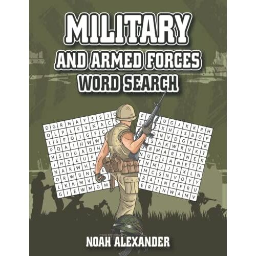 Military And Armed Forces Word Search: 8.5x11 Large Print
