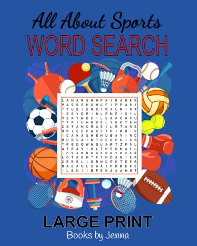 All About Sports Word Search | Sports Word Search Puzzle Book | Large Print For All Ages