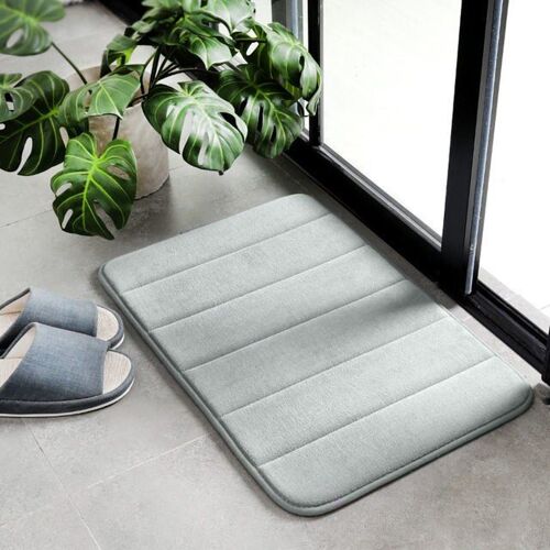 Tapis de salle de bain antidérapantt, tout nouveau, doux, pour lavabo, latéral de baignoire, paillasson de salle de bain, en mousse à mémoire de forme