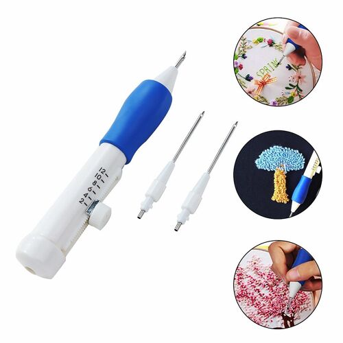 Ensemble De Stylos À Broder, Aiguillles À Tricoter, Outil Pour Broderie, Bricolage, Couture, Poinçons