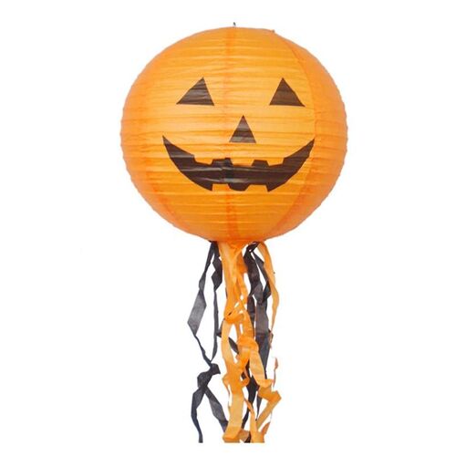 Lanterne Suspendue En Papier Avec Llumière Fantôme, Pour Halloween, Cage De Citrouille, Abat-Jour De Mariage, Pour Noël