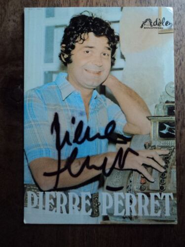 Pierre Perret Carte Postale Dédicacée