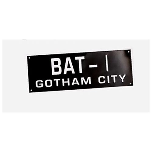 Plaque D'immatriculation Taille Réelle Batman Gotham City Métal