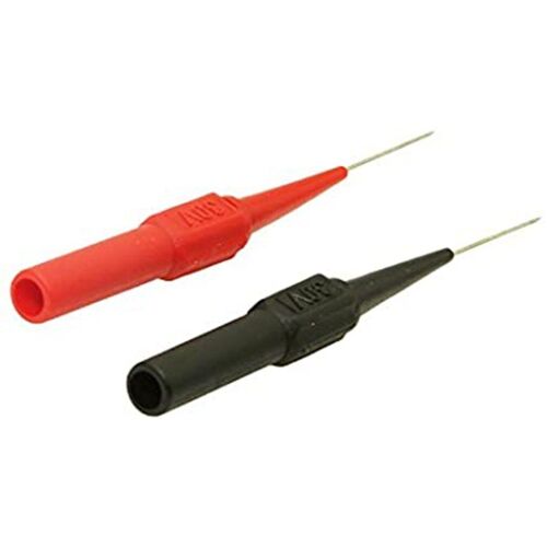 Pièces Et Accessoires De Sonde De Test, Outils De Multimètre À Aiguille Noir/Rouge Pour Fiche Banane, Ligne De Perforation De Test De Voiture 2 Pièces