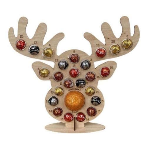 Présentoir à chocolat en bois, présentoir à bonbons en forme d'arbre ou d'élan, décoration saisonnière, magasin QJS, calendrier de l'avent